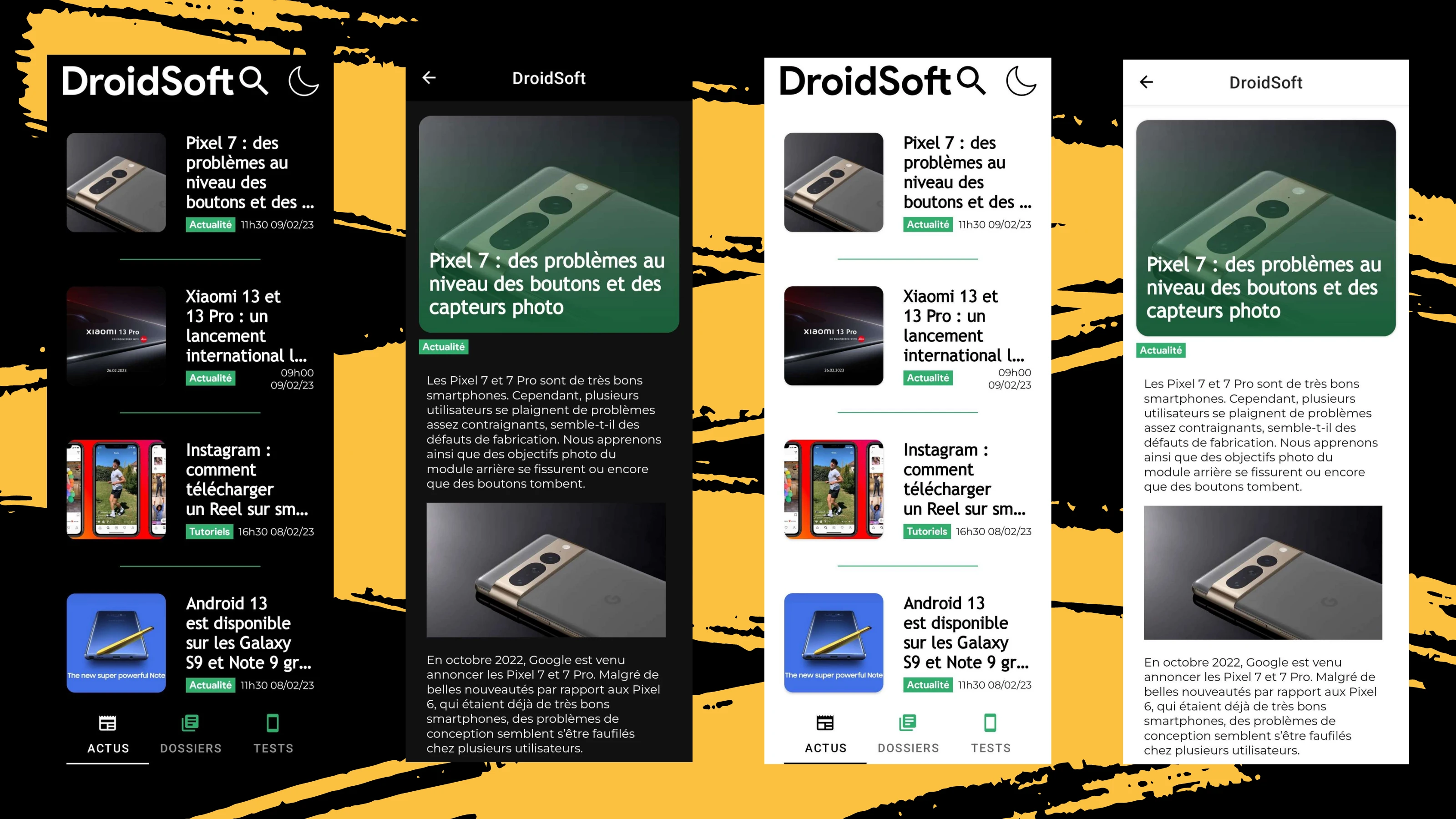 design DroidSoft App