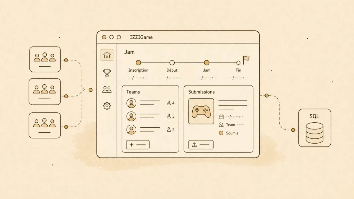 IZZIGame : application Next.js et MySQL pour gérer une Game Jam