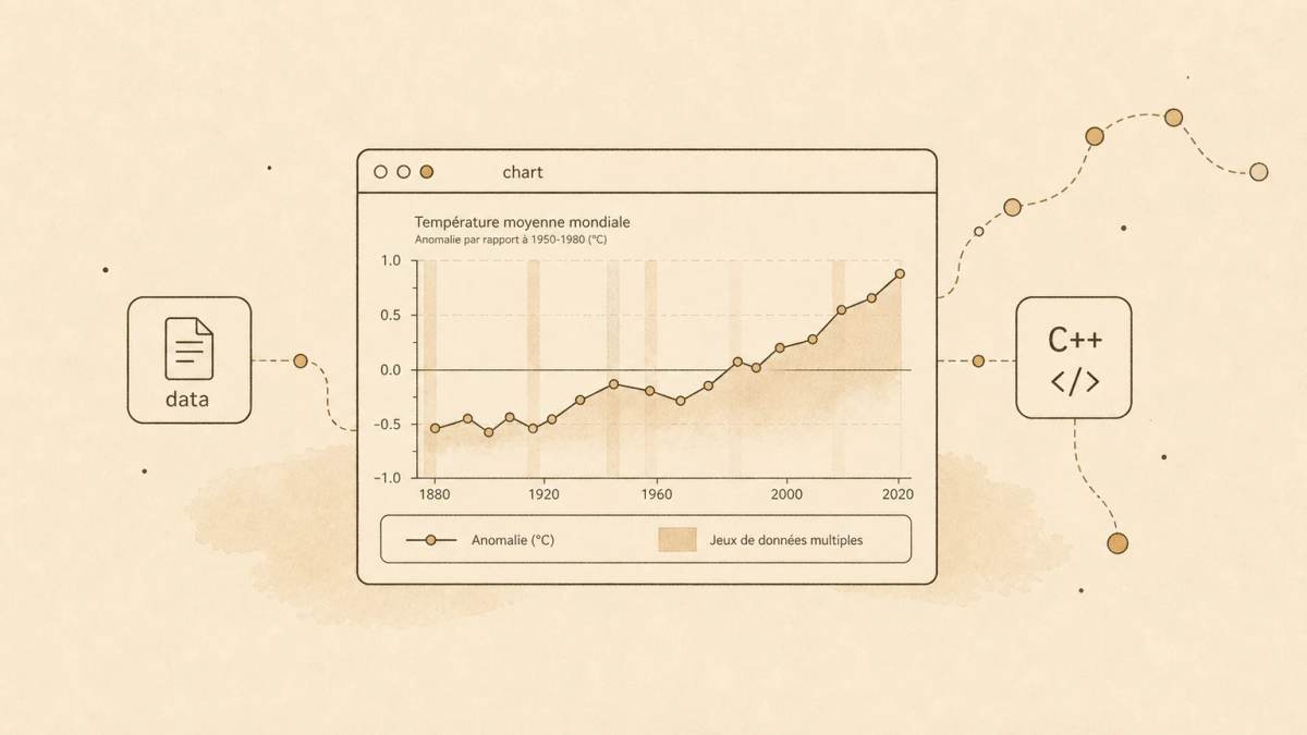 Graphiques pour la visualisation du réchauffement climatique - Développement Logiciel
