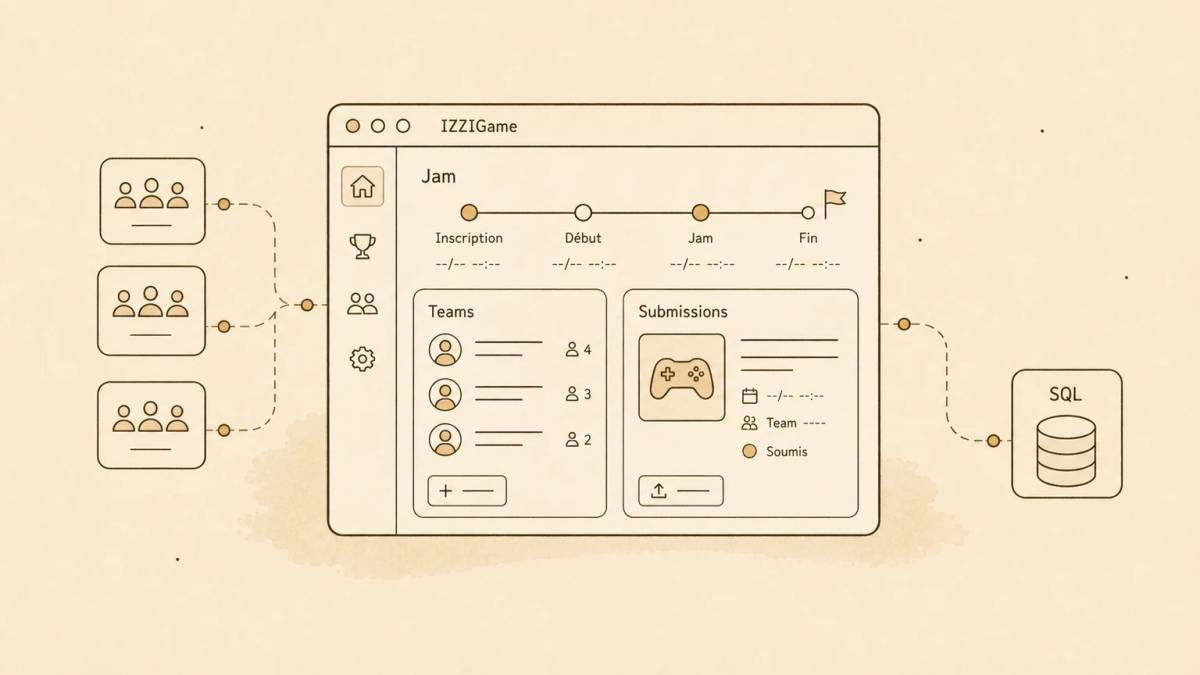 IZZIGame : application Next.js et MySQL pour gérer une Game Jam