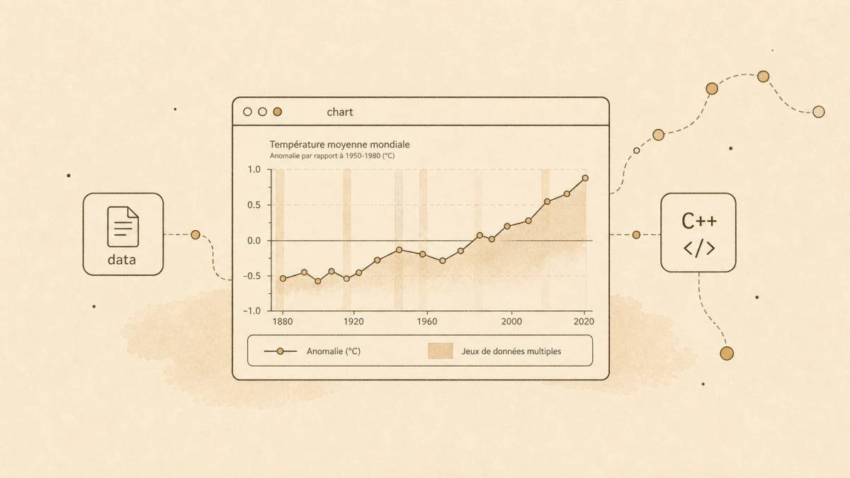 Graphiques pour la visualisation du réchauffement climatique - Développement Logiciel